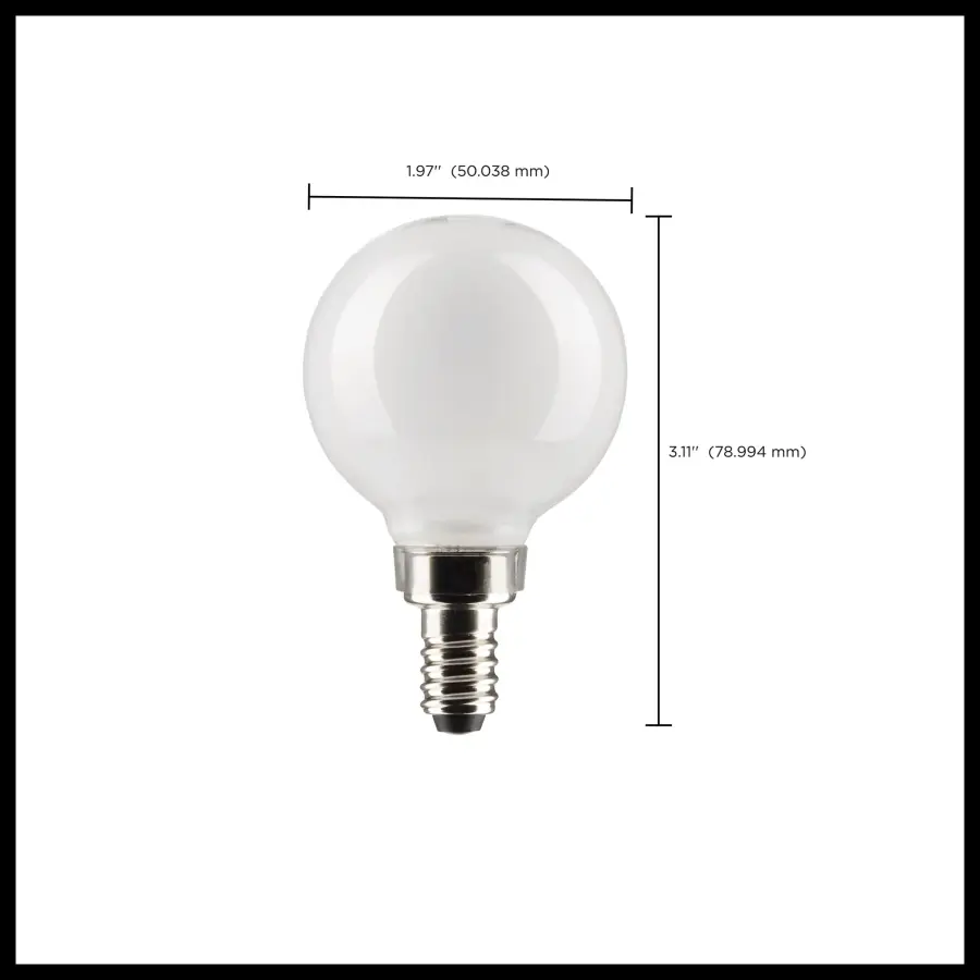 3 Watt G16.5 LED Filament - White - Candelabra base - 90 CRI - 400K - 120 Volt - Image 10
