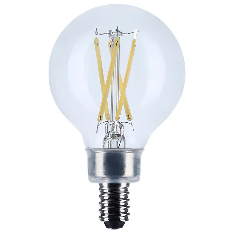 4 Watt G16.5 LED Filament - Clear - Candelabra base - 90 CRI - 3000K - 120 Volt - Image 1