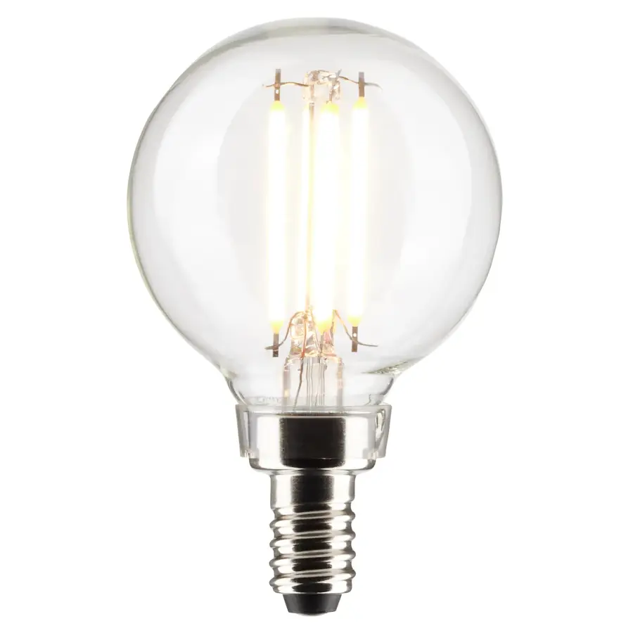 5.5 Watt G16.5 LED Filament - Clear - Candelabra base - 90 CRI - 4000K - 120 Volt - Image 2
