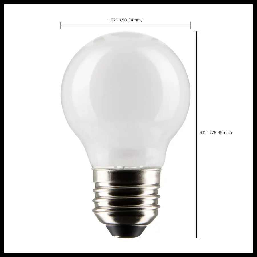 4.5 Watt G16.5 LED Filament - White - Medium base - 90 CRI - 2700K - 120 Volt - Image 10