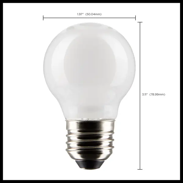 4.5 Watt G16.5 LED Filament - White - Medium base - 90 CRI - 4000K - 120 Volt - Image 10