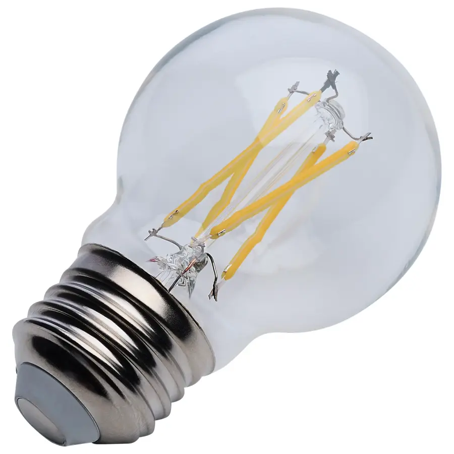 5.5 Watt G16.5 LED Filament - Clear - Medium base - 90 CRI - 2700K - 120 Volt - Image 12