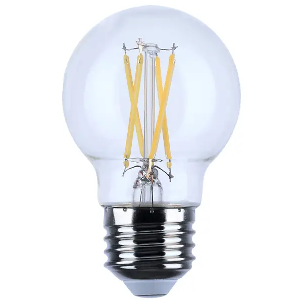 Satco's 5.5-watt LED lamp is traditional, yet contemporary with its vintage style and energy saving LED technology. Elegantly illuminate any room in the house with this dimmable, globe shaped bulb. Sophisticated and modern, this lamp delivers 15,000 hours of warm white light.