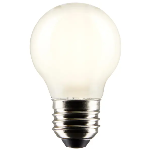 Satco's 5.5-watt LED lamp is traditional, yet contemporary with its sleek finish and energy saving LED technology. Elegantly illuminate any room in the house with this dimmable, globe shaped bulb. Sophisticated and modern, this lamp delivers 15,000 hours of warm white light. - alternate view