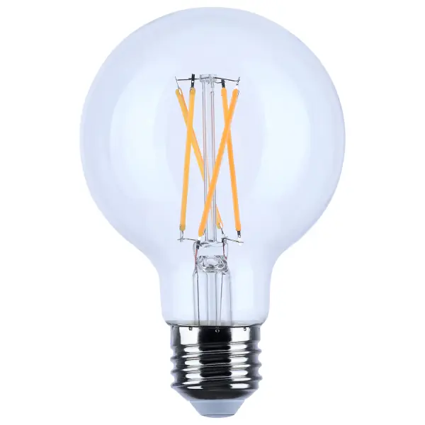 Satco's 6-watt LED lamp is traditional, yet contemporary with its vintage style and energy saving LED technology. Elegantly illuminate any room in the house with this dimmable, globe shaped bulb. Sophisticated and modern, this lamp delivers 15,000 hours of warm white light.