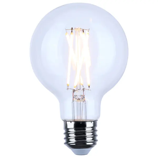 Satco's 6-watt LED lamp is traditional, yet contemporary with its vintage style and energy saving LED technology. Elegantly illuminate any room in the house with this dimmable, globe shaped bulb. Sophisticated and modern, this lamp delivers 15,000 hours of warm white light. - alternate view