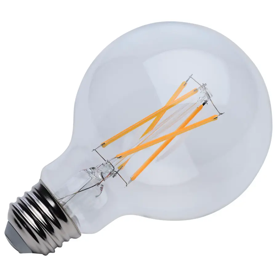 6 Watt G25 LED Filament - Clear - Medium base - 90 CRI - 3000K - 120 Volt - Image 11