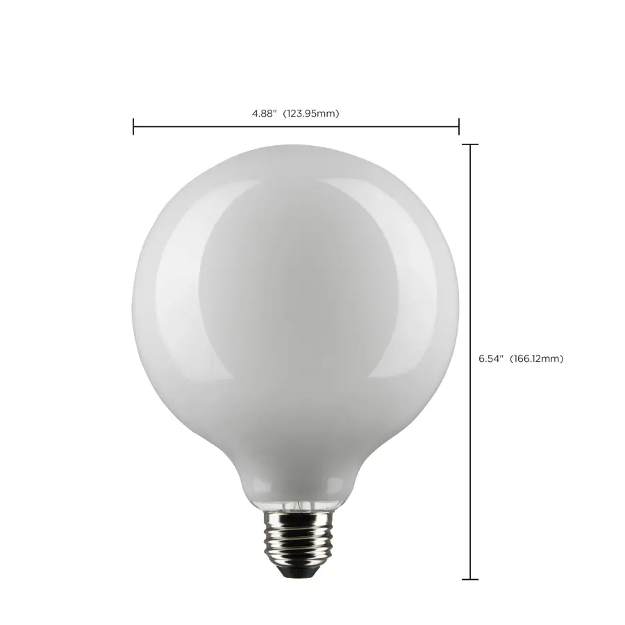 4.5 Watt G40 LED Filament - White - Medium base - 90 CRI - 2700K - 120 Volt - Image 10