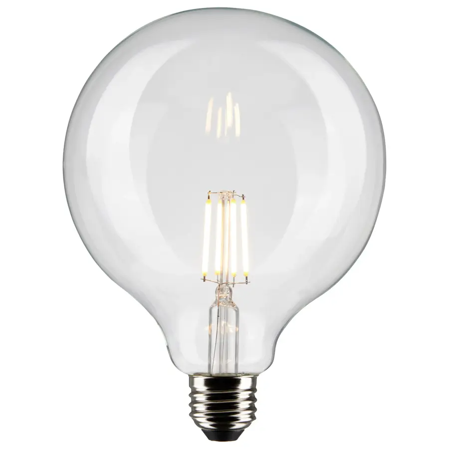 6 Watt G40 LED Filament - Clear - Medium base - 90 CRI - 3000K - 120 Volt - Image 2