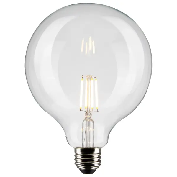 Satco's 6-watt LED lamp is traditional, yet contemporary with its vintage style and energy saving LED technology. Elegantly illuminate any room in the house with this dimmable, globe shaped bulb. Sophisticated and modern, this lamp delivers 15,000 hours of cool white light. - alternate view