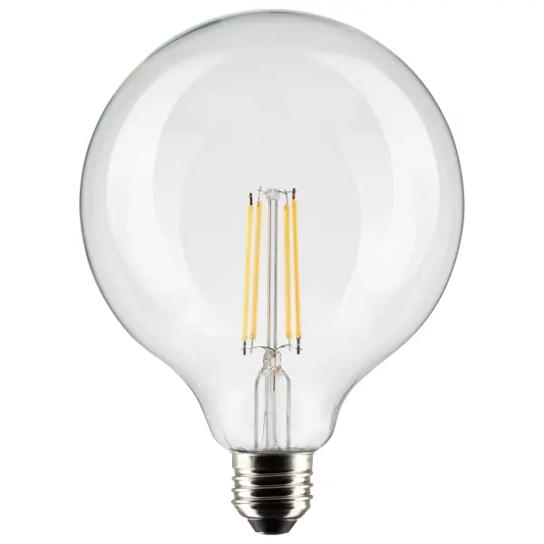 Satco's 8-watt LED lamp is traditional, yet contemporary with its vintage style and energy saving LED technology. Elegantly illuminate any room in the house with this dimmable, globe shaped bulb. Sophisticated and modern, this lamp delivers 15,000 hours of warm white light.
