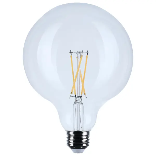 Satco's 8-watt LED lamp is traditional, yet contemporary with its vintage style and energy saving LED technology. Elegantly illuminate any room in the house with this dimmable, globe shaped bulb. Sophisticated and modern, this lamp delivers 15,000 hours of cool white light.