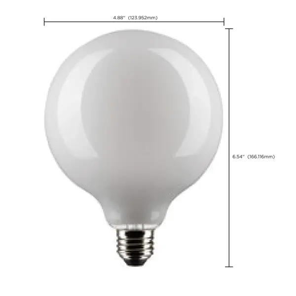 8 Watt G40 LED Filament - White - Medium base - 90 CRI - 4000K - 120 Volt - Image 10