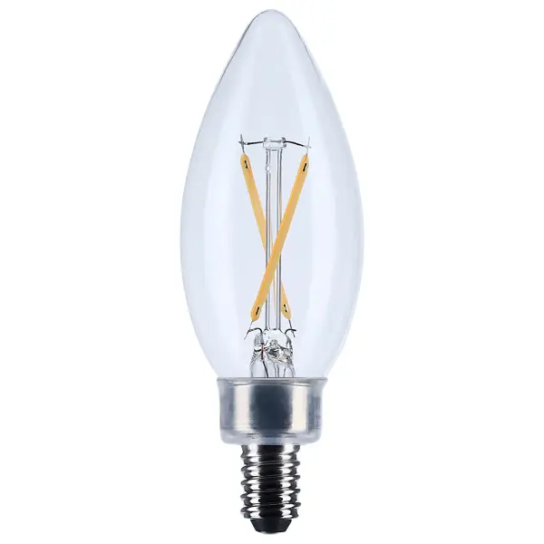 Satco's 3-watt LED lamp is traditional, yet contemporary with its vintage style and energy saving LED technology. Elegantly illuminate any room in the house with this dimmable, clear bulb. Sophisticated and modern, this lamp delivers 15,000 hours of warm white light.