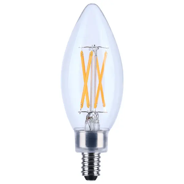 Satco's 4-watt LED lamp is traditional, yet contemporary with its vintage style and energy saving LED technology. Elegantly illuminate any room in the house with this dimmable, clear bulb. Sophisticated and modern, this lamp delivers 15,000 hours of cool white light.