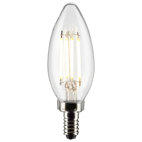 Satco's 4-watt LED lamp is traditional, yet contemporary with its vintage style and energy saving LED technology. Elegantly illuminate any room in the house with this dimmable, clear bulb. Sophisticated and modern, this lamp delivers 15,000 hours of natural white light. - alternate view