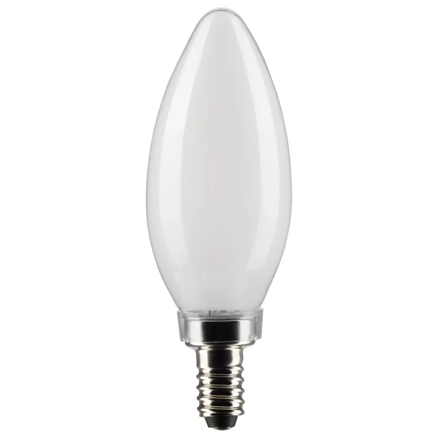 4 Watt B11 LED Filament - Frost - Candelabra base - 90 CRI - 4000K - 120 Volt - Image 1