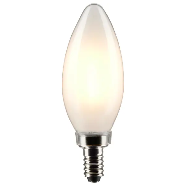 Satco's 4-watt LED lamp is traditional, yet contemporary with its sleek finish and energy saving LED technology. Elegantly illuminate any room in the house with this dimmable, frost finished bulb. Sophisticated and modern, this lamp delivers 15,000 hours of cool white light. - alternate view