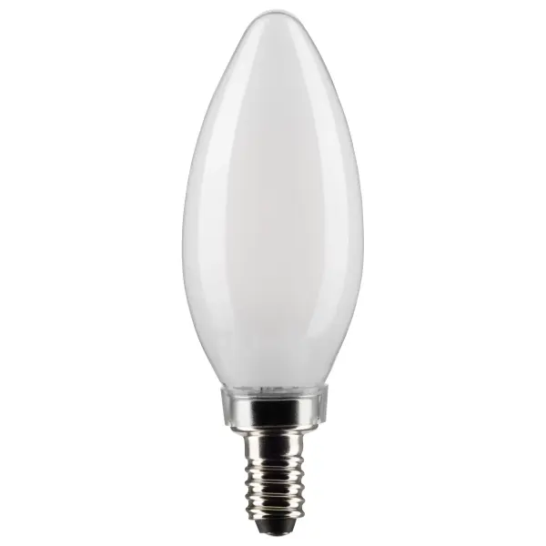 Satco's 4-watt LED lamp is traditional, yet contemporary with its sleek finish and energy saving LED technology. Elegantly illuminate any room in the house with this dimmable, frost finished bulb. Sophisticated and modern, this lamp delivers 15,000 hours of natural white light.