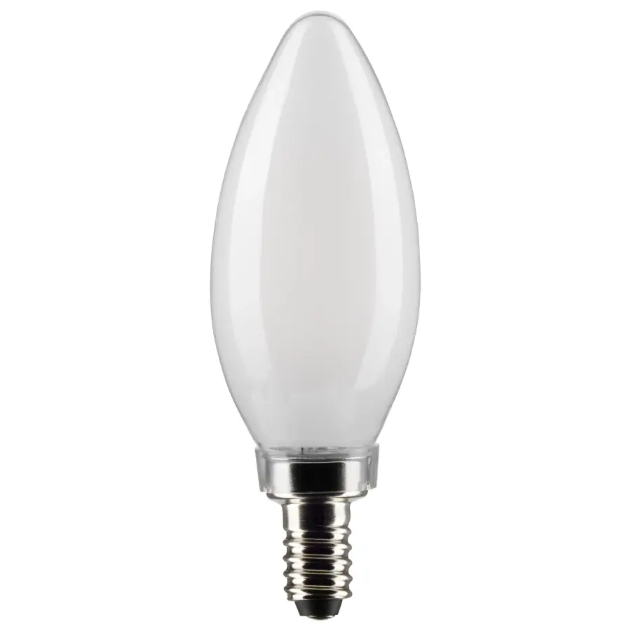 4 Watt B11 LED Filament - Frost - Candelabra base - 90 CRI - 5000K - 120 Volt - Image 1