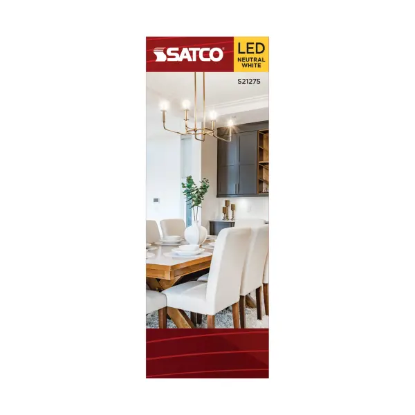 5.5 Watt B11 LED Filament - Clear - Candelabra base - 90 CRI - 3500K - 120 Volt - Image 5