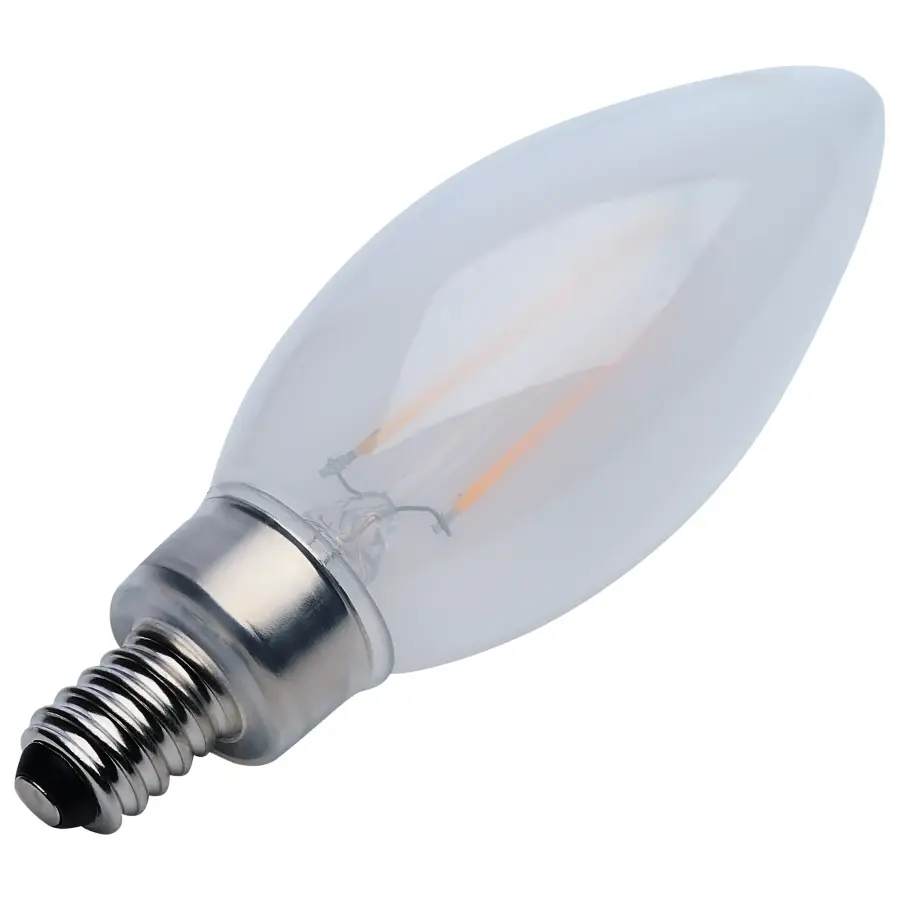 5.5 Watt B11 LED Filament - Frost - Candelabra base - 90 CRI - 3000K - 120 Volt - Image 12