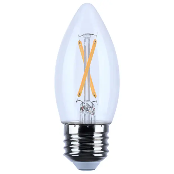 Satco's 3-watt LED lamp is traditional, yet contemporary with its vintage style and energy saving LED technology. Elegantly illuminate any room in the house with this dimmable, clear bulb. Sophisticated and modern, this lamp delivers 15,000 hours of warm white light.