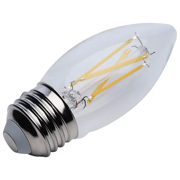 4 Watt B11 LED Filament - Clear - Medium base - 90 CRI - 2700K - 120 Volt - Image 12