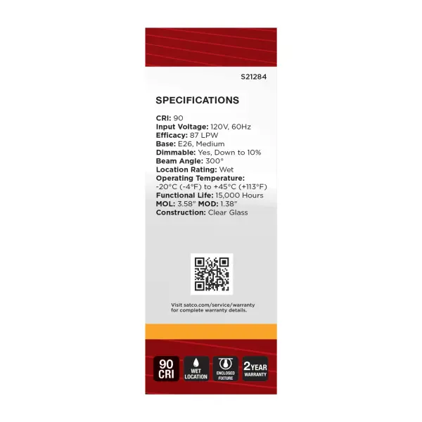 4 Watt B11 LED Filament - Clear - Medium base - 90 CRI - 2700K - 120 Volt - Image 6