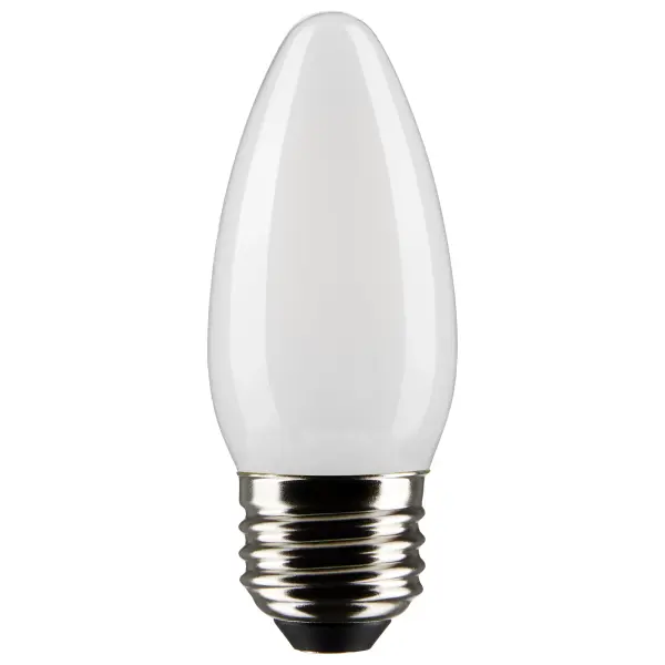 Satco's 4-watt LED lamp is traditional, yet contemporary with its sleek finish and energy saving LED technology. Elegantly illuminate any room in the house with this dimmable, frost finished bulb. Sophisticated and modern, this lamp delivers 15,000 hours of cool white light.