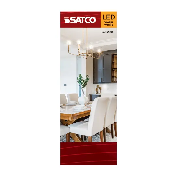 5.5 Watt B11 LED Filament - Clear - Medium base - 90 CRI - 2700K - 120 Volt - Image 5