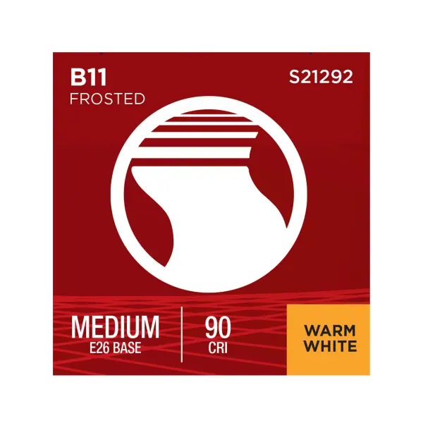 5.5 Watt B11 LED Filament - Frost - Medium base - 90 CRI - 2700K - 120 Volt - Image 12