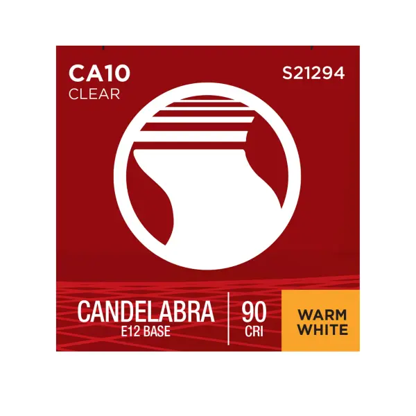 3 Watt CA10 LED Filament - Clear - Candelabra base - 90 CRI - 2700K - 120 Volt - Image 11