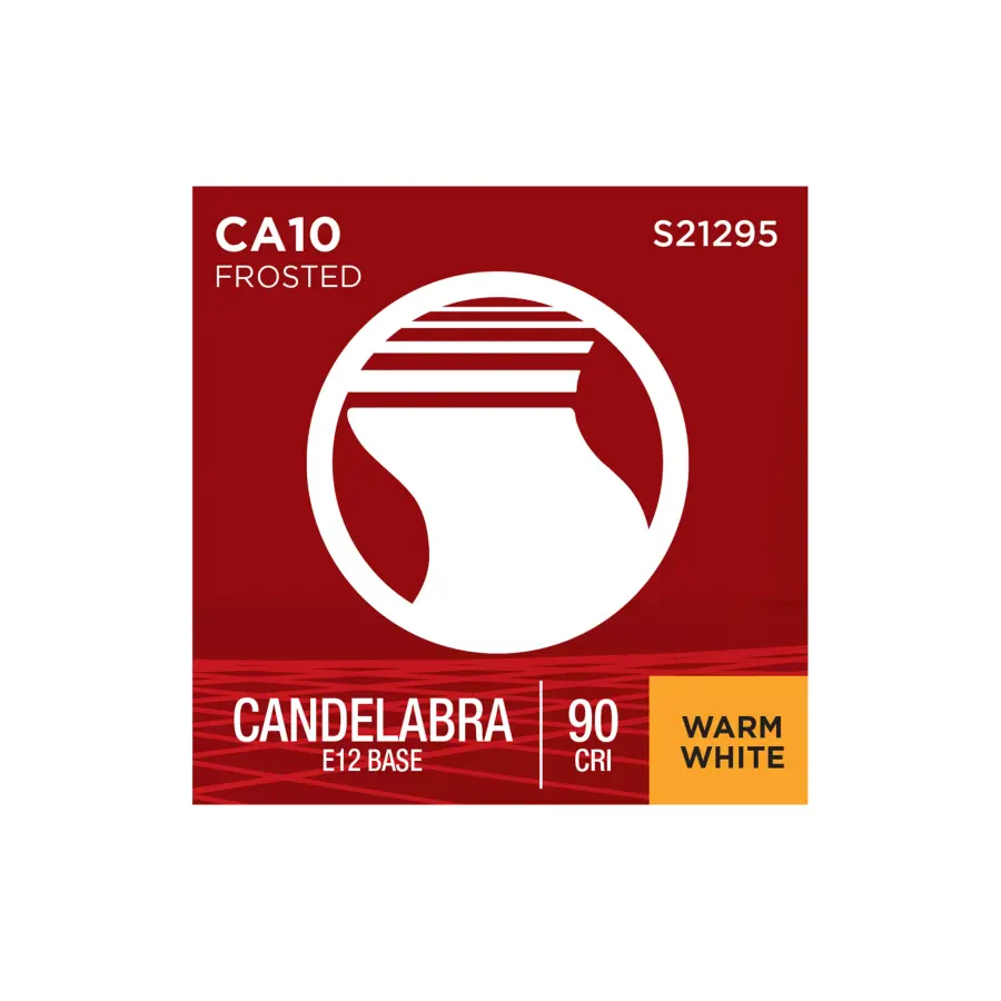 3 Watt CA10 LED Filament - Frost - Candelabra base - 90 CRI - 2700K - 120 Volt - Image 12