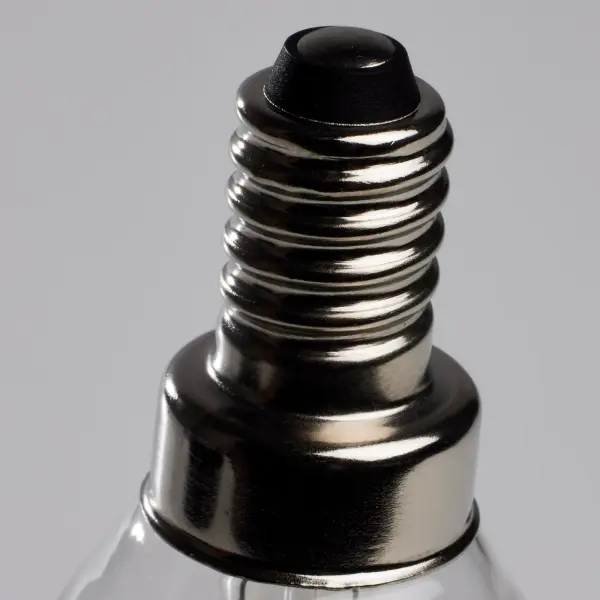 5.5 Watt CA10 LED Filament - Clear - Candelabra base - 90 CRI - 3000K - 120 Volt - Image 3