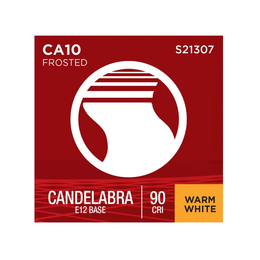 5.5 Watt CA10 LED Filament - Frost - Candelabra base - 90 CRI - 2700K - 120 Volt - Image 13