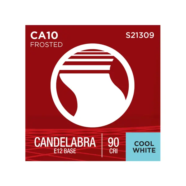 5.5 Watt CA10 LED Filament - Frost - Candelabra base - 90 CRI - 4000K - 120 Volt - Image 12