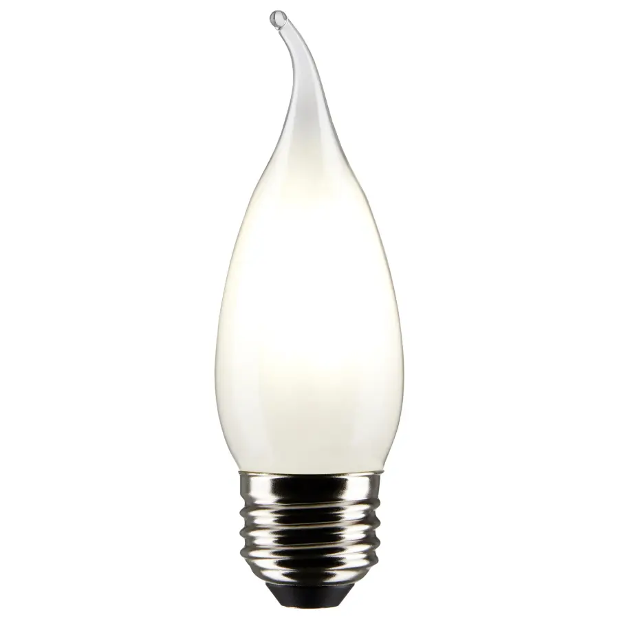 4 Watt CA10 LED Filament - Frost - Medium base - 90 CRI - 2700K - 120 Volt - Image 2