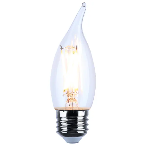 5.5 Watt CA10 LED Filament - Clear - Medium base - 90 CRI - 2700K - 120 Volt - Image 2