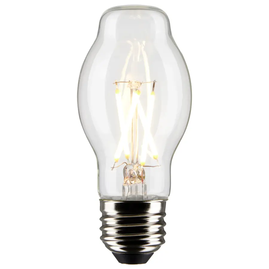 5 Watt BT15 LED Filament - Clear - Medium base - 90 CRI - 2700K - 120 Volt - Image 2