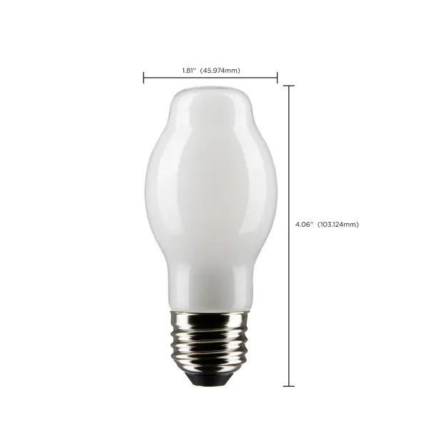 5 Watt BT15 LED Filament - White - Medium base - 90 CRI - 2700K - 120 Volt - Image 12