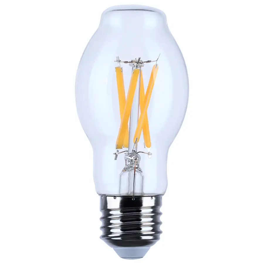 8 Watt BT15 LED Filament - Clear - Medium base - 90 CRI - 2700K - 120 Volt - Image 1