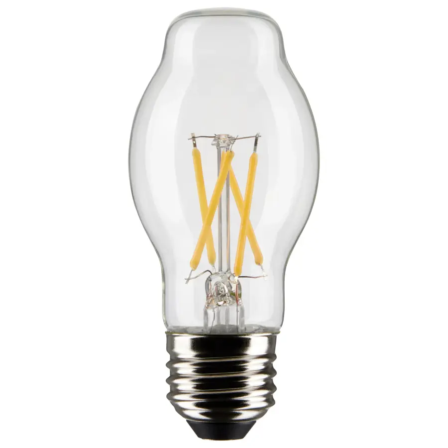 8 Watt BT15 LED Filament - Clear - Medium base - 90 CRI - 4000K - 120 Volt - Image 1