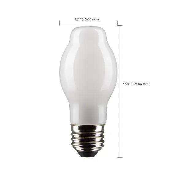 8 Watt BT15 LED Filament - White - Medium base - 90 CRI - 5000K - 120 Volt - Image 11