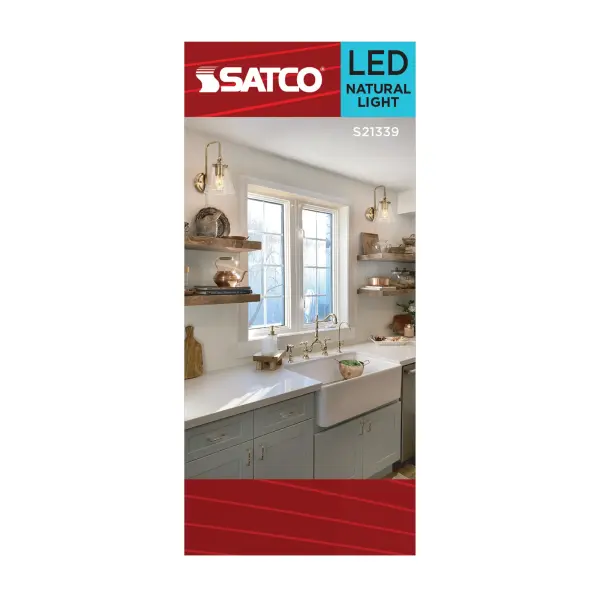 8 Watt BT15 LED Filament - White - Medium base - 90 CRI - 5000K - 120 Volt - Image 5