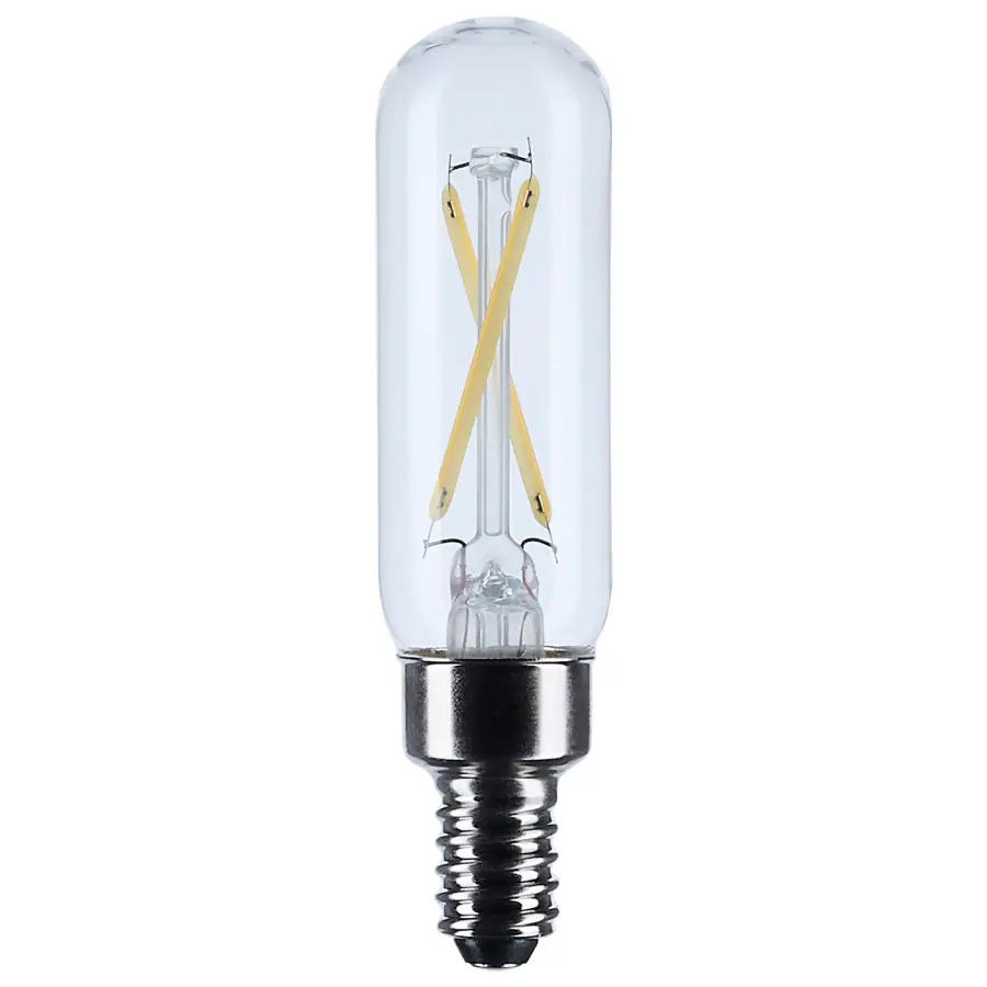 2.8 Watt T6 LED Filament - Clear - Candelabra base - 90 CRI - 2700K - 120 Volt - Image 1