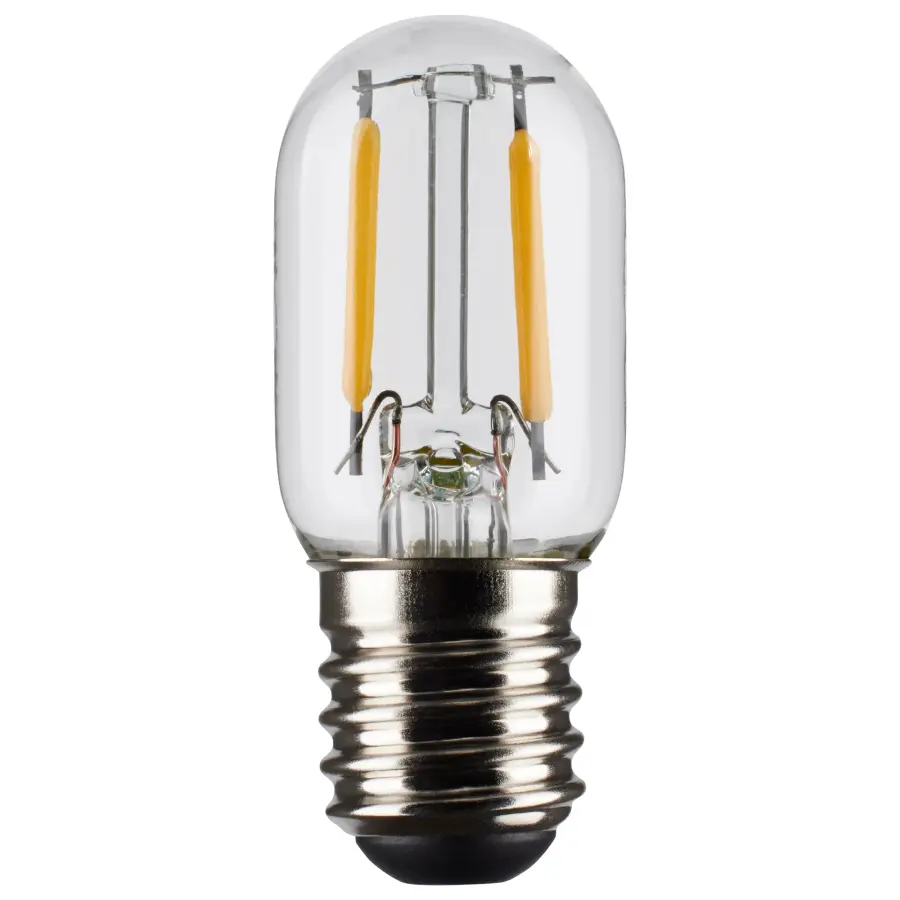 3 Watt T6.5 LED Filament - Clear - Intermediate base - 90 CRI - 2700K - Image 1