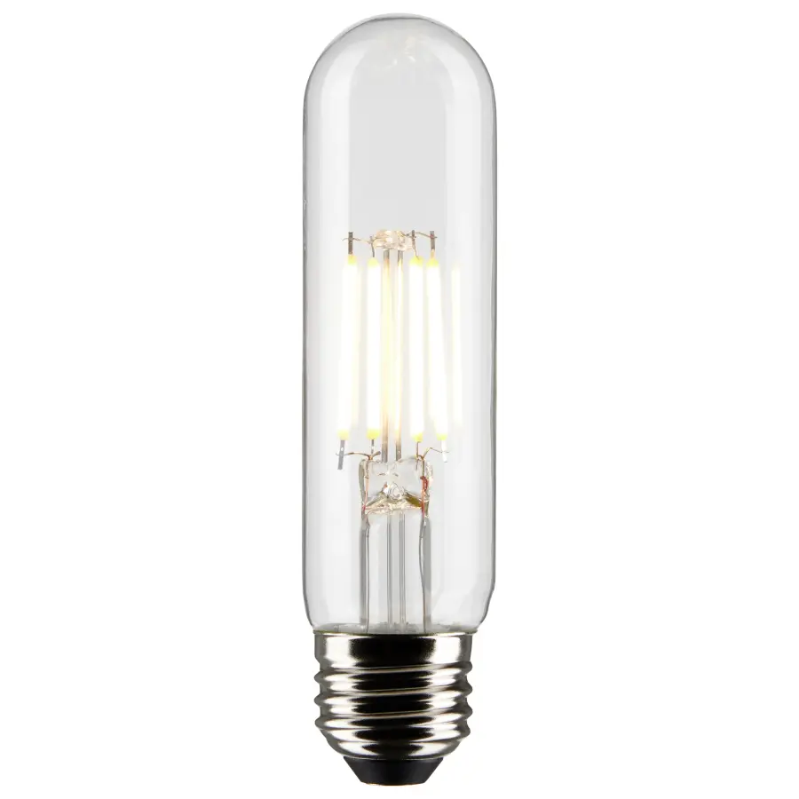 5.5 Watt T10 LED Filament - Clear - Medium base - 90 CRI - 3000K - 120 Volt - Image 2