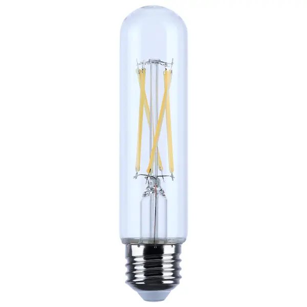 8 Watt T10 LED Filament - Clear - Medium base - 90 CRI - 2700K - 120 Volt - Image 1