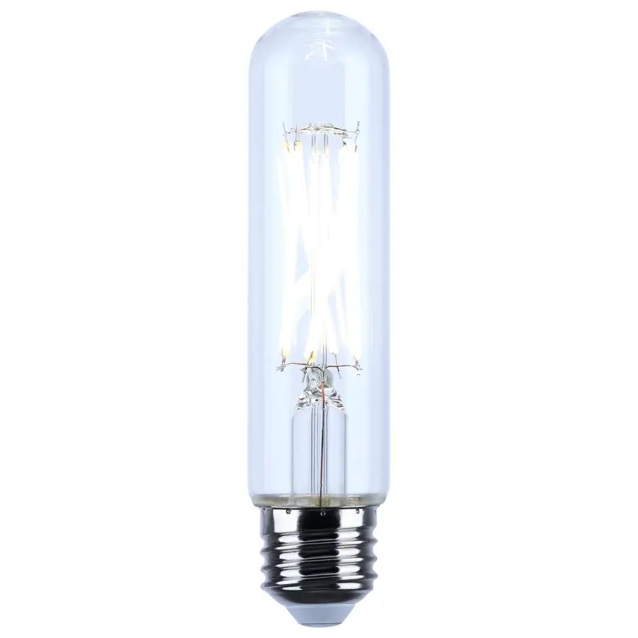 8 Watt T10 LED Filament - Clear - Medium base - 90 CRI - 2700K - 120 Volt - Image 2